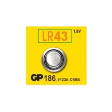 GP baterie alkalicka-knoflík. LR43 1.5V/70mAh Alkaline GP 186