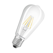 LEDVANCE filam.bulb SUP COMF ST64 5.8W/60W E27 2700K 730lm Dim 15Y čirá