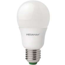 MEGAMAN LED žárovka A60 4.8W/40W E27 6500K 470lm NonDim 15Y opál˙