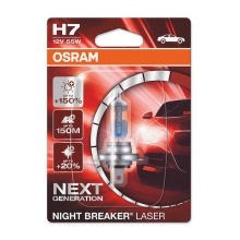 OSRAM autožárovka H7 NIGHT BREAKER LASER 64210NL 55W 12V PX26d blistr