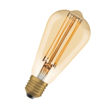 OSRAM filam.bulb 1906.straight ST64 5.8W/40W E27 2200K 470lm Dim 15Y ;zlatá