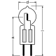 OSRAM halogenová žárovka HALOSTAR 12V 64417 7W G4