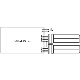OSRAM nástrčná zářivka DULUX T/E 26W/830 GX24q-3