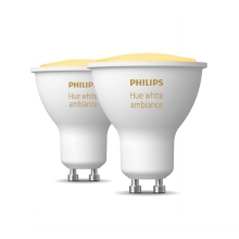 PHILIPS HUE-WA reflektor PAR16 4.3W GU10 2200-6500K 250lm Dim EU 2-pack˙