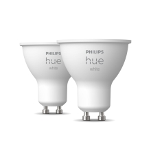 PHILIPS HUE-WHITE reflektor PAR16 5.2W GU10 2700K 400lm Dim EU set-2ks˙