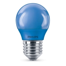 PHILIPS LED  kapka colored P45 3.1W/25W E27 BLUE NonDim 10Y˙