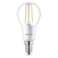 PHILIPS LED  kapka filament P45 4.5W/40W E14 2700K 470lm Dim 15Y BL˙