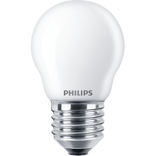 PHILIPS LED  kapkaLED CorePro P45 2.2W/25W E27 2700K 250lm NonDim 15Y opál˙