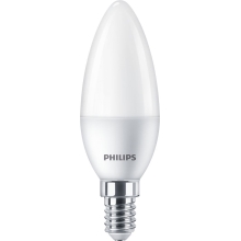 PHILIPS LED  svíčka B35 5W/40W E14 2700K 470lm NonDim 15Y opál 3-pack˙