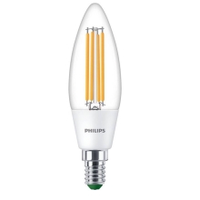 PHILIPS LED  svíčka filament B35 2.3W/40W E14 3000K 485lm NonDim 50Y čirá˙