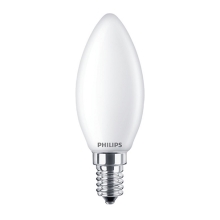 PHILIPS LED  svíčkaLED CorePro B35 6.5W/60W E14 2700K 806lm NonDim 15Y opál˙