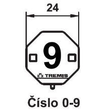 TREMIS štítek.označení číslo 9